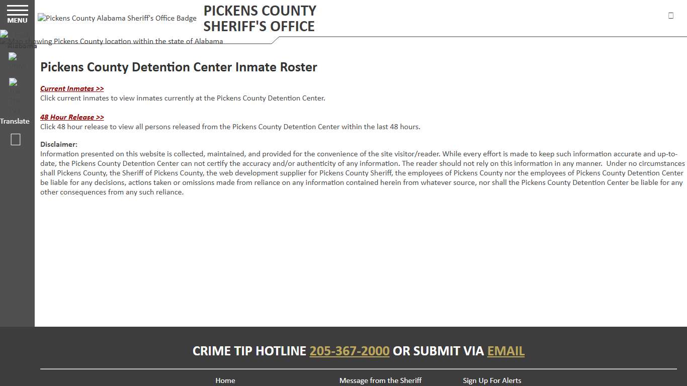Roster Choose - Pickens County Alabama Sheriff's Office